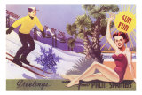 Greetings from Palm Springs, Skier and Swimmer