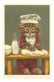 Kitten Making Bread