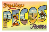 Greetings from Pecos, Texas