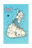 Map of Block Island, Rhode Island