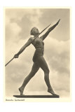 German Female Athlete, with Javelin