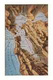 Buy Relief Map of Bay Area, San Francisco, California at AllPosters.com