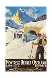 Montreux Ski Poster