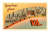 Greetings from Alexandria, Virginia