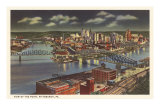 Buy Night over the Point, Pittsburgh, Pennsylvania at AllPosters.com