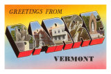 Greetings from Barre, Vermont