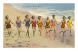 Women Running on Beach