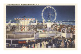 Buy Night, Amusement Park, Wildwood-by-the-Sea, New Jersey at AllPosters.com
