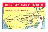 Map of Route 66
