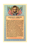 Buy Lincoln with Text of Gettysburg Address at AllPosters.com