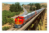 Buy Streamlined Train on Trestle at AllPosters.com