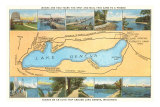 Buy Map of Lake Geneva, Wisconsin at AllPosters.com
