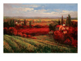 Buy Tuscan Fields of Red at AllPosters.com
