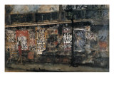 Gas Lamp and Advertisement Posters, Paris