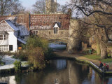 Buy Fishermen on a Frosty Morning, Pull Ferry, Norwich, Norfolk, England, United Kingdom, Europe at AllPosters.com