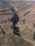 Buy Terracing at Harvest Time, Near Lanzhou, Gansu Province, China at AllPosters.com