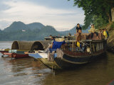 Buy Local Boats, Luang Prabang, Laos, Indochina, Southeast Asia at AllPosters.com