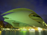 Buy Palace of Arts at Night, City of Arts and Sciences, Valencia, Spain, Europe at AllPosters.com