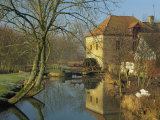 Buy Watermill Reflected in Still Water, Near Montreuil, Crequois Valley, Nord Pas De Calais, France at AllPosters.com