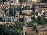 Buy Aerial View over Section of Granada, Seen from the Alhambra, Andalucia, Spain, Europe at AllPosters.com