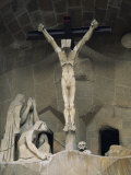 Buy Statue of Christ at the Entrance to Sagrada Familia, the Gaudi Cathedral, Barcelona, Spain at AllPosters.com