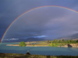 Buy Rainbow over Lake Tekapo, Canterbury, South Island, New Zealand, Pacific at AllPosters.com