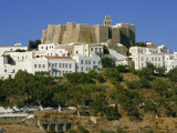 Monastery of St. John on the Skyline on Patmos, Dodecanese Islands, Greek Islands, Greece