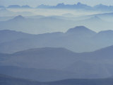 View from Mount Ventoux Looking Towards the Alps, Rhone Alpes, France, Europe