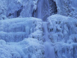 Buy Waterfall Iced over in Winter in Franche-Comte, France, Europe at AllPosters.com