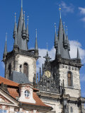 Kisky Palace and Church of Our Lady before Tyn, Old Town, Prague, Czech Republic, Europe