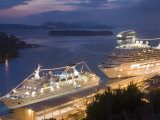 Cruise Ships in Port, Dubrovnik, Dalmatia, Croatia, Adriatic, Europe