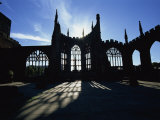 Christian Cathedral Ruins, Coventry, Warwickshire, West Midlands, England, UK