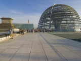 Buy Tourists on the Roof Terrace of the Famous Reichstag Parliament Building, Berlin, Germany at AllPosters.com
