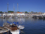 Boats on Water and Waterfront at Neuk of Fife, Anstruther, Scotland, United Kingdom, Europe