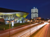 Buy Bmw Welt and Headquarters Illuminated at Night, Munich, Bavaria, Germany, Europe at AllPosters.com