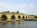 Buy Stone Bridge, Regensburg, UNESCO World Heritage Site, Bavaria, Germany, Europe at AllPosters.com