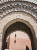 Lone Lady in Traditional Dress, Bab Agnaou, Marrakech, Morocco, North Africa, Africa