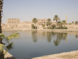 Sacred Lake, Temples of Karnak, Karnak, Near Luxor, Thebes, UNESCO World Heritage Site, Egypt