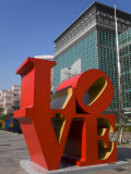 Love Sculpture by Robert Indiana, 101 Tower, Taipei, Taiwan Island, Republic of China