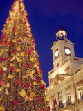 Comunidad De Madrid, Puerta Del Sol Square at Christmas Time, Madrid, Spain, Europe