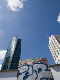 Section of the Berlin Wall, Potsdamer Platz, Sony Centre, Berlin, Germany, Europe