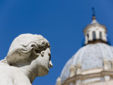 Statue, Fountain, Fontana Pretoria, Palermo, Sicily, Italy, Europe