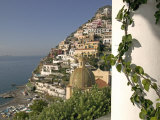 Positano, View from Hotel Sirenuse, Amalfi Coast, UNESCO World Heritage Site, Campania, Italy
