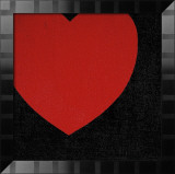 Buy Heart, c.1979 (Red on Black) at AllPosters.com