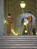Swiss Guards, St. Peter's Square, Vatican City, Rome, Lazio, Italy, Europe