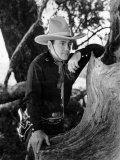 The Phantom Rider, Buck Jones, on Location, 1936