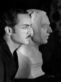 Buy William Powell with Plaster Bust to Be Used in Behind the Makeup, 1930 at AllPosters.com