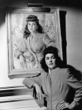 Buy Maureen O'Sullivan Standing Beside Her Portrait, c.1941 at AllPosters.com
