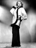 Buy Virginia Mayo Modeling Cocktail Jacket with Mink Trim, 1948 at AllPosters.com