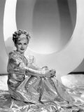 Buy Artists and Models Abroad, Joan Bennett Wearing Gold Lame Negligee Designed by Edith Head, 1938 at AllPosters.com